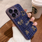 Bear Bling Cloth Texture Case Mobile Case by CoverMeUp - Style 6