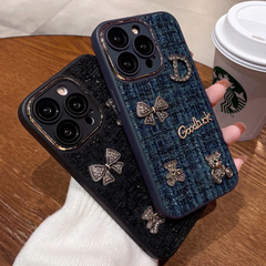 Bear Bling Cloth Texture Case