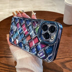 Colorful Plated Weave Pattern Case Mobile Case by CoverMeUp - Style 11