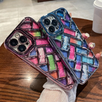 Colorful Plated Weave Pattern Case Mobile Case by CoverMeUp - Style 8