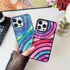 Glow Wave Electroplated Ripple Phone Case Mobile Case by CoverMeUp - Style 5