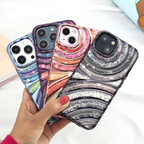 Glow Wave Electroplated Ripple Phone Case Mobile Case by CoverMeUp - Style 11