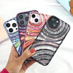 Glow Wave Electroplated Ripple Phone Case
