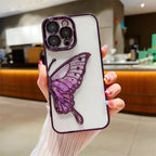 Glowing Butterfly Transparent Phone Case Mobile Case by CoverMeUp - Style 7