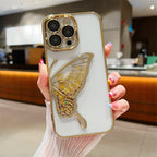 Glowing Butterfly Transparent Phone Case Mobile Case by CoverMeUp - Style 4
