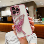 Glowing Butterfly Transparent Phone Case Mobile Case by CoverMeUp - Style 3