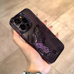 Glowing Butterfly Transparent Phone Case Mobile Case by CoverMeUp - Style 14