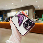 Glowing Butterfly Transparent Phone Case Mobile Case by CoverMeUp - Style 16