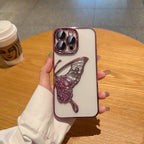 Glowing Butterfly Transparent Phone Case Mobile Case by CoverMeUp - Style 18