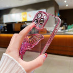 Glowing Butterfly Transparent Phone Case Mobile Case by CoverMeUp - Style 17
