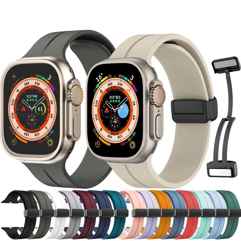 Magnetic Lock Strap For Apple Watch Mobile Case by CoverMeUp - Style 15