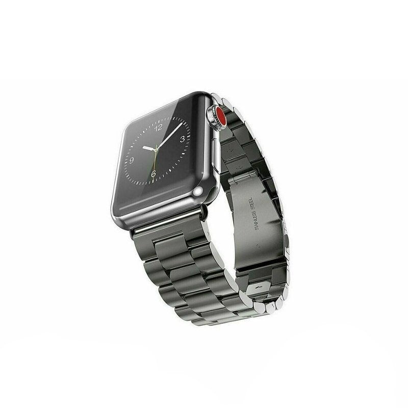 Stainless Steel Craft Wrist Strap for Apple Watch Mobile Case by CoverMeUp - Style 4