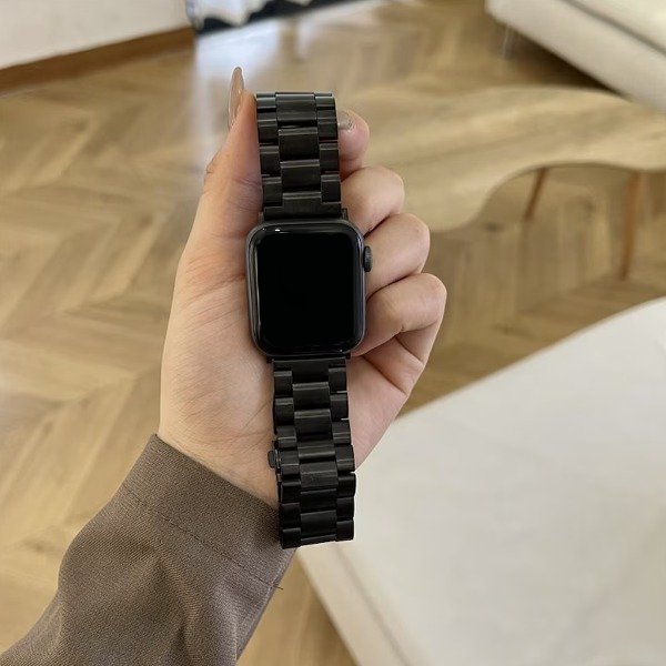 Stainless Steel Craft Wrist Strap for Apple Watch Mobile Case by CoverMeUp - Style 5