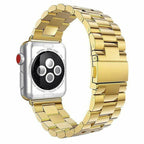 Stainless Steel Craft Wrist Strap for Apple Watch Mobile Case by CoverMeUp - Style 11