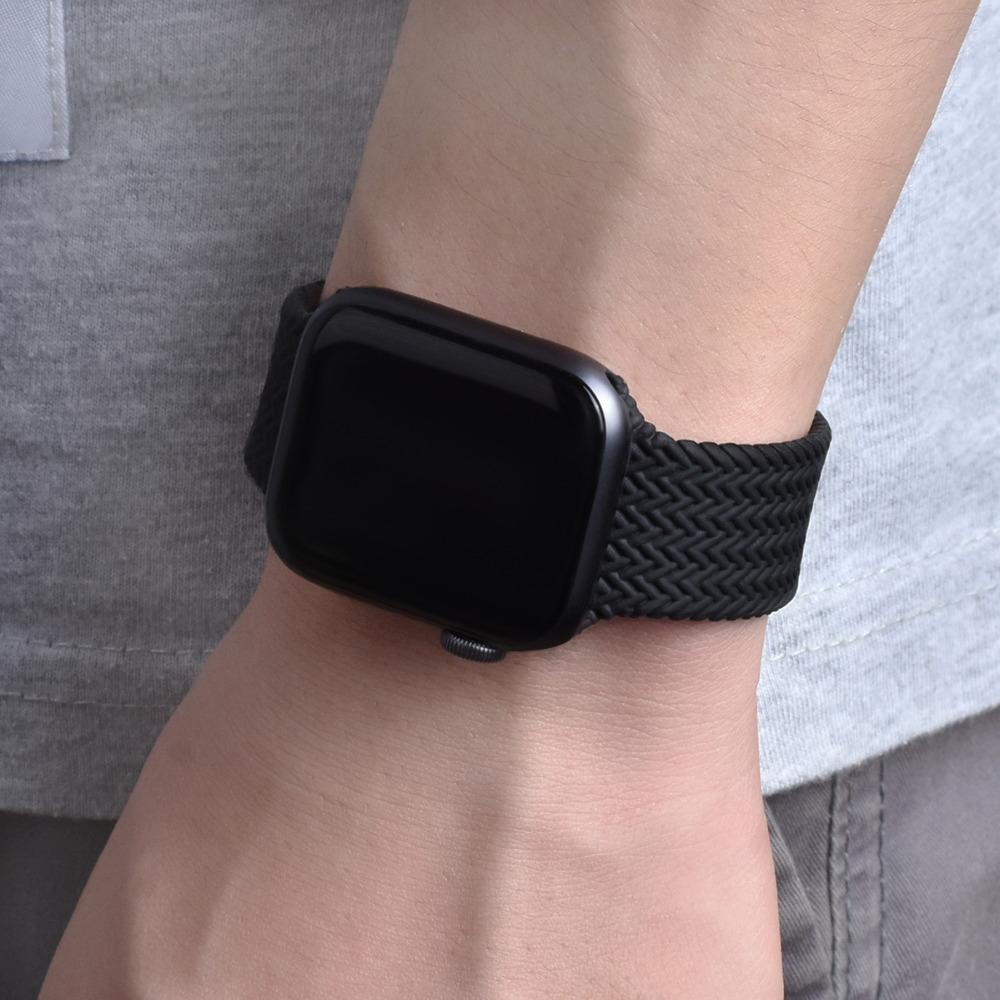 Woven Nylon Braided Solo Loop for Apple Watch Mobile Case by CoverMeUp - Style 9