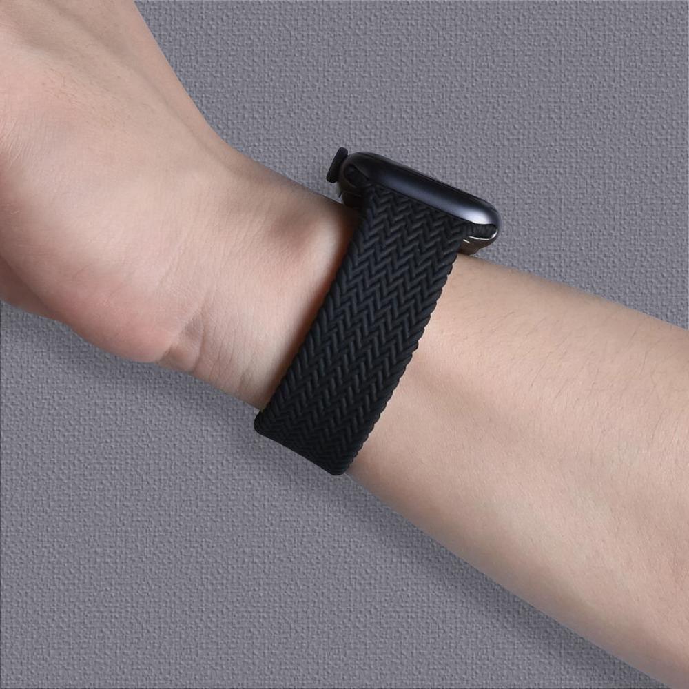 Woven Nylon Braided Solo Loop for Apple Watch Mobile Case by CoverMeUp - Style 11