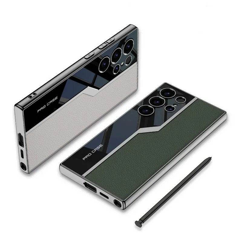 Quilted Classic Plain Leather Craft Case - Samsung Mobile Case by CoverMeUp - Style 8