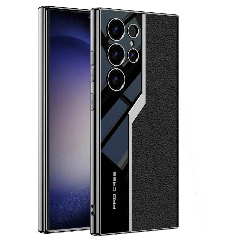 Quilted Classic Plain Leather Craft Case - Samsung Mobile Case by CoverMeUp - Style 4