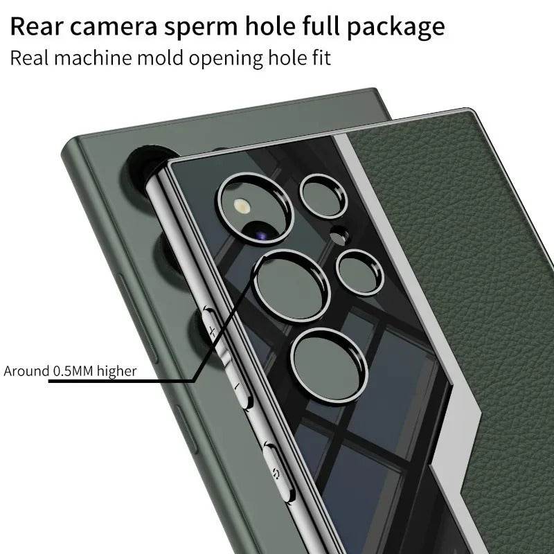 Quilted Classic Plain Leather Craft Case - Samsung Mobile Case by CoverMeUp - Style 10