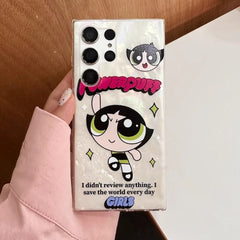 Powerpuff Superhero Style Case with Charm - Samsung