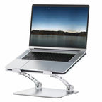 Pivot Pro Stylish Metallic Adjustable Laptop Stand Mobile Case by CoverMeUp - Style 5