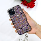 Floral Sparkle Diamond Case with Bracelet Mobile Case by CoverMeUp