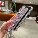 Floral Sparkle Diamond Case with Bracelet Mobile Case by CoverMeUp - Style 8