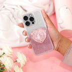 Shimmering Bling Heart Case Mobile Case by CoverMeUp - Style 2