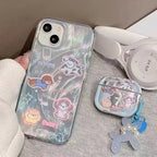 Sparkling Starry Pup Glimmer Case With AirPods Pro Case Mobile Case by CoverMeUp