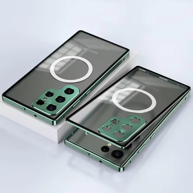 Luxury Ultra-Thin Magsafe Matte Metal Frame Case - Samsung Mobile Case by CoverMeUp - Style 26