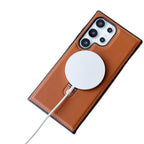 Luxe Leather Magnetic Ring Holder Case - Samsung Mobile Case by CoverMeUp - Style 6