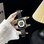 Classic Stainless Steel Link Strap for Apple Watch Mobile Case by CoverMeUp - Style 6