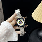 Classic Stainless Steel Link Strap for Apple Watch Mobile Case by CoverMeUp - Style 7