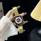 Classic Stainless Steel Link Strap for Apple Watch Mobile Case by CoverMeUp - Style 8