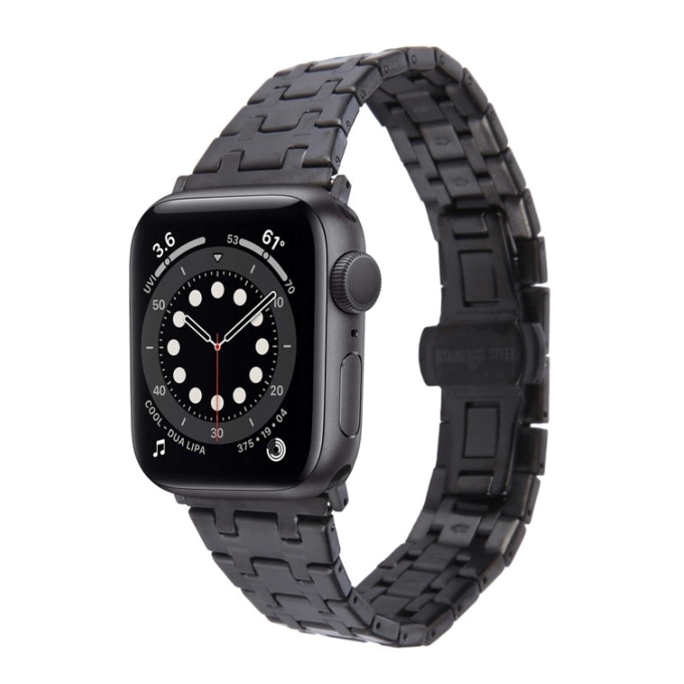 Classic Stainless Steel Link Strap for Apple Watch Mobile Case by CoverMeUp - Style 4