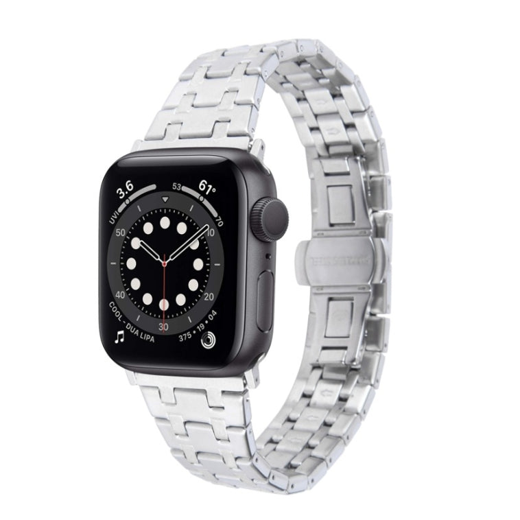 Classic Stainless Steel Link Strap for Apple Watch Mobile Case by CoverMeUp - Style 5