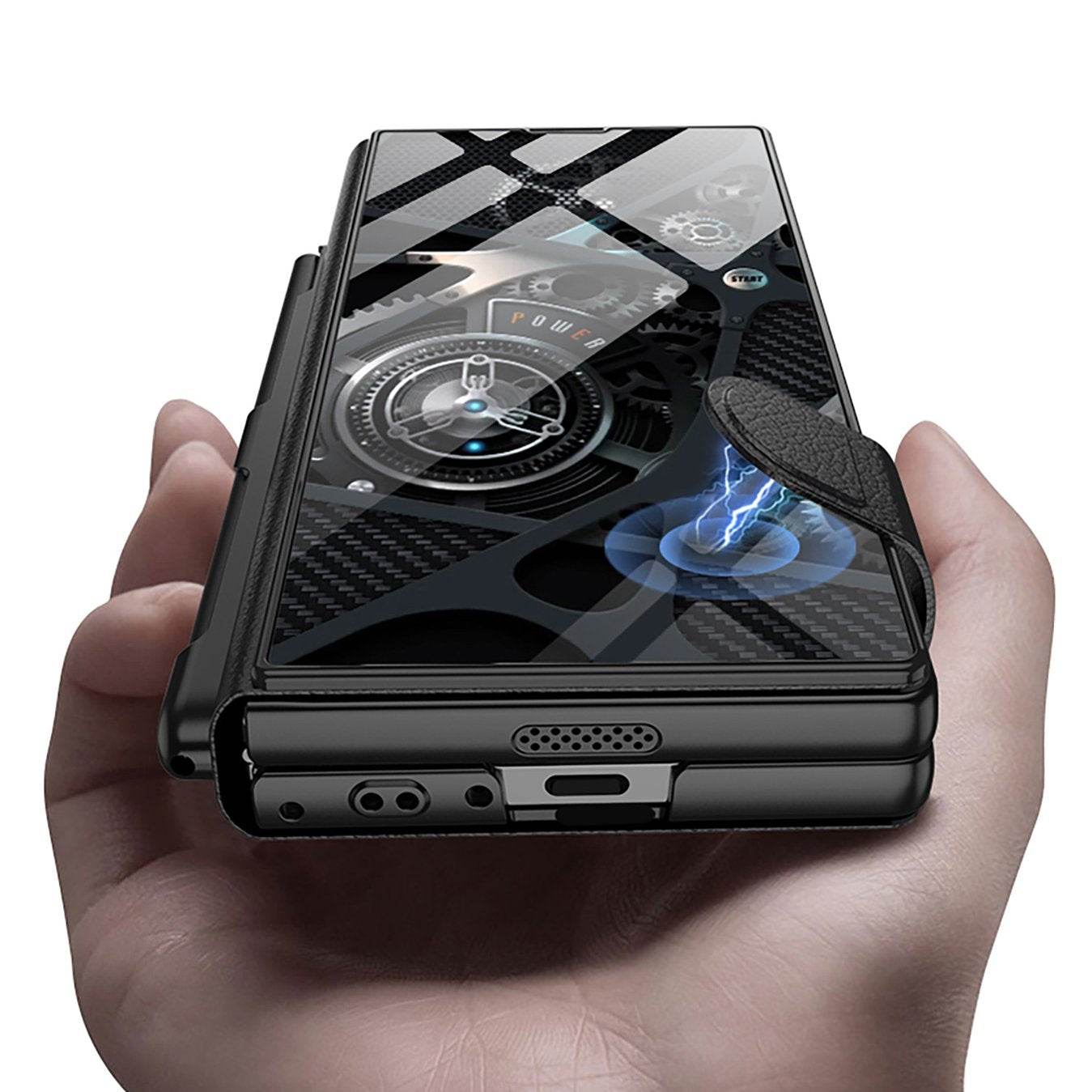 Galaxy Z Fold Series Premium Marble Pattern Case Mobile Case by CoverMeUp - Style 4
