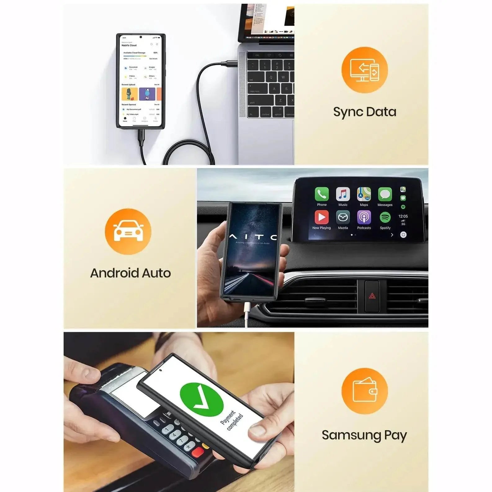 Portable 10000mAh Power Bank Case - Samsung Mobile Case by CoverMeUp - Style 6