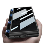 Galaxy Z Fold Series Ultimate Armor Privacy Screen Case [ Anti- Spy Glass] Mobile Case by CoverMeUp - Style 13