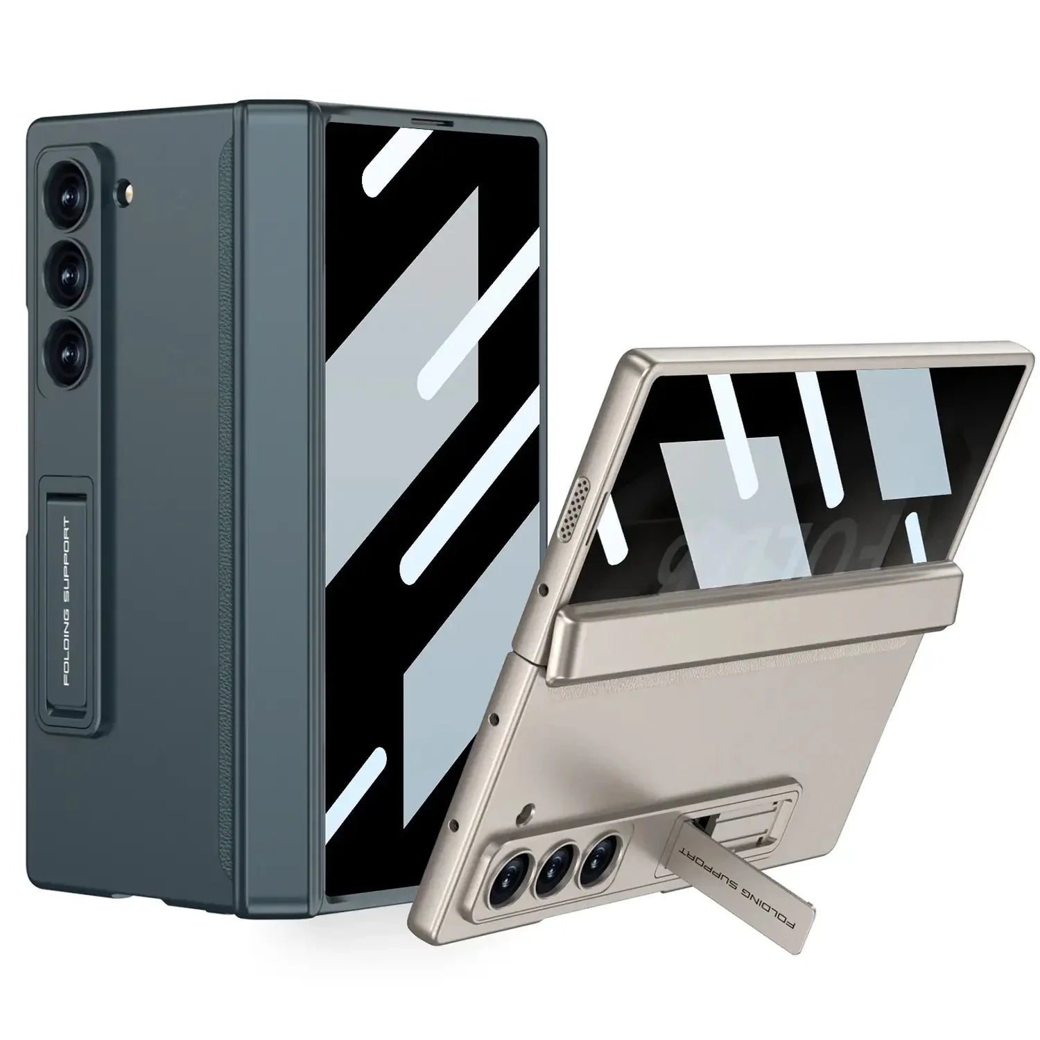 Galaxy Z Fold Series Ultimate Armor Privacy Screen Case [ Anti- Spy Glass] Mobile Case by CoverMeUp - Style 3