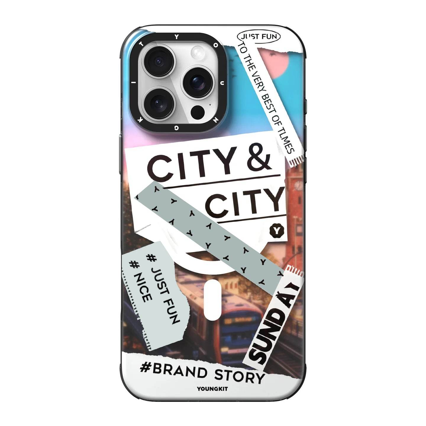 Protective Apple iPhone Back Cover - YOUNGKIT Urban Street Style Sticker Case - iPhone - Style 3
