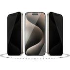 Protective Apple iPhone Back Cover - iPhone 16 Series Privacy Tempered Glass [ Anti- Spy Glass] - Style 2