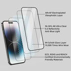 Protective Apple iPhone Back Cover - iPhone 16 Series Crystal Clear Tempered Glass - Style 3