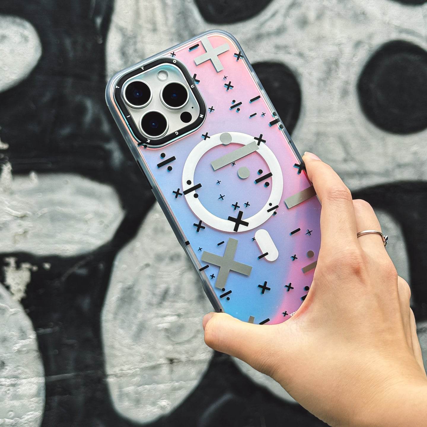 Protective Apple iPhone Back Cover - YOUNGKIT Playful Arithmetic Symbol Graphics Case - iPhone - Style 5