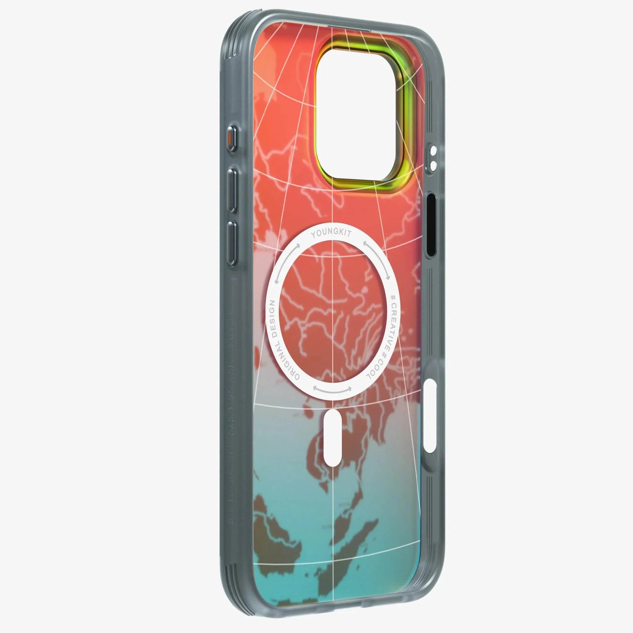 Protective Apple iPhone Back Cover - YOUNGKIT Artistic Continent Map Graphic Case - iPhone - Style 14
