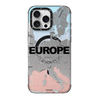 Protective Apple iPhone Back Cover - YOUNGKIT Artistic Continent Map Graphic Case - iPhone - Style 9