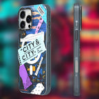 Protective Apple iPhone Back Cover - YOUNGKIT Urban Street Style Sticker Case - iPhone - Style 4