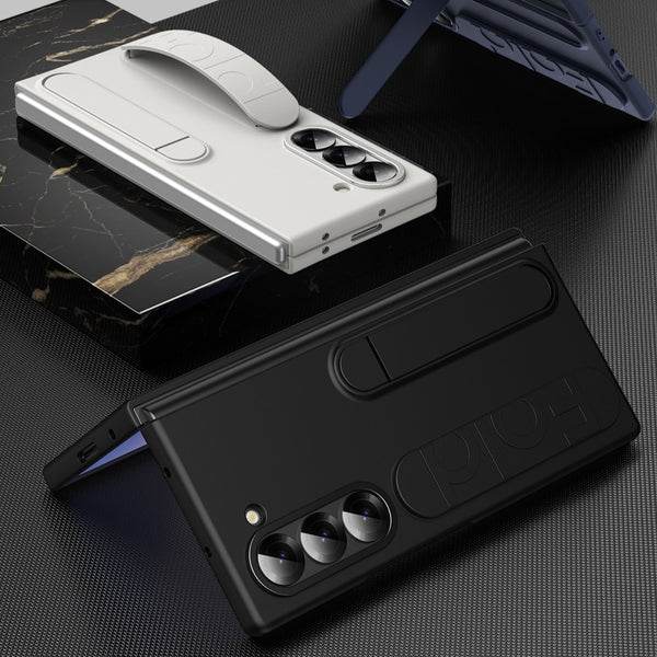 Galaxy Z Fold Series Dual Function Wristband Stand Case Mobile Case by CoverMeUp - Style 6