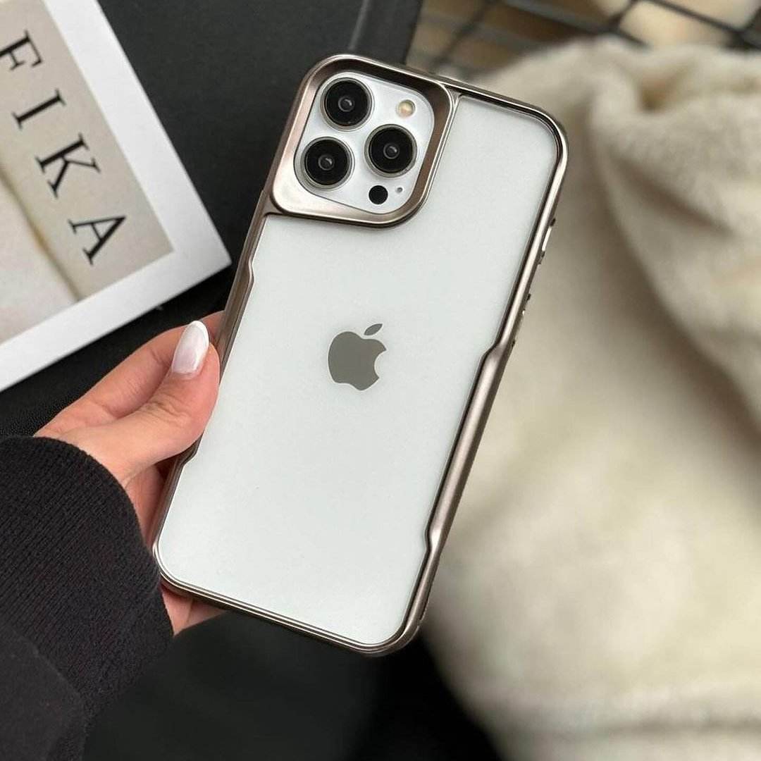 Protective Apple iPhone Back Cover - iPhone 16 Series Brilliance Acrylic Clarity Defender Case - Style 15
