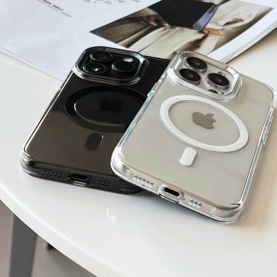 Protective Apple iPhone Back Cover - Radiant Pristine Clarity Magsafe Case - iPhone - Style 14